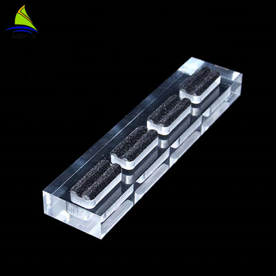 เดสก์ท็อปเครื่องประดับคริลิคแสดง Rack Tray ต่างหูแหวนแสดงสร้อยคอ