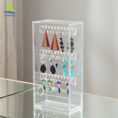 อัญมณีที่สง่างามแสดง Plexiglass การออกแบบชั้นวางสก์ท็อป Rack Display
