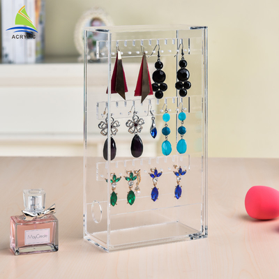 อัญมณีที่สง่างามแสดง Plexiglass การออกแบบชั้นวางสก์ท็อป Rack Display