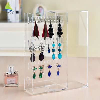 อัญมณีที่สง่างามแสดง Plexiglass การออกแบบชั้นวางสก์ท็อป Rack Display