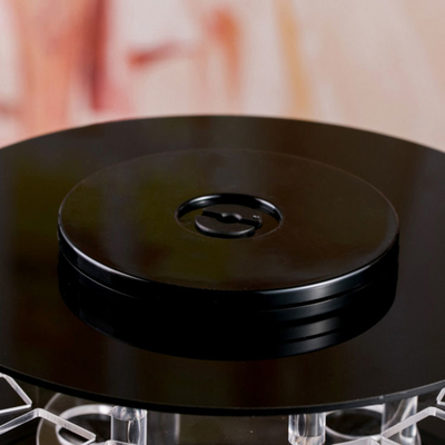 360 องศาหมุน plexiglass อะคริลิจัดแต่งหน้าเครื่องสำอาง