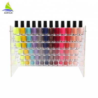 Tiered Acrylic Cosmetic Display วัสดุอะคริลิคเล็บออแกไนเซอร์ขวดรองพื้น