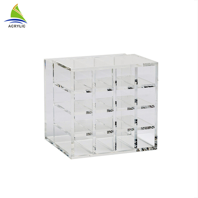 เคาน์เตอร์เครื่องสำอางค์คริลิคเครื่องสำอางค์ Acrylic Cosmetic Lipstick Organizer