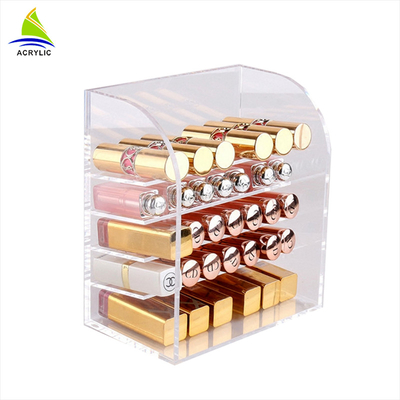 คริลิคลิปสติกแบบมืออาชีพ Acrylic Cosmetic Display ลิ้นชักลิ้นชัก