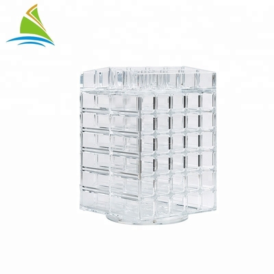 เครื่องสำอางคริลิคที่กำหนดเองผู้ถือลิปสติกใสกล่องใส่เครื่องสำอางค์ Acrylic Makeup Holder Box