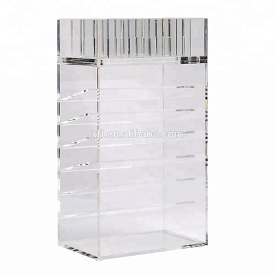 เชิงพาณิชย์คริลิคแต่งหน้าแปรงลิปสติกที่วางยืน Plexiglass แสดง
