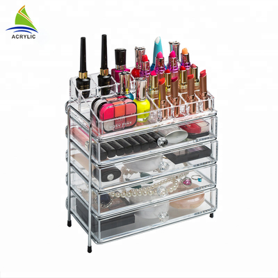 Makeup พลาสติกขนาดเล็กปรับแต่งมัลติฟังก์ชั่คริลิคเครื่องสำอาง / แต่งหน้า