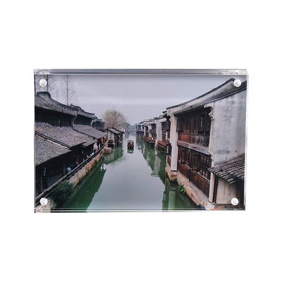 กรอบรูปอะคริลิคที่กำหนดเองกรอบรูปอะคริลิคสำหรับการแสดงป้ายโปสเตอร์รูปภาพ