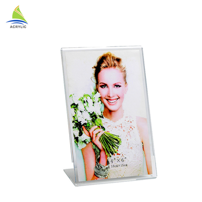 ของขวัญส่งเสริมการขายเป๋ประเภทป้ายอะคริลิโปร่งใสสูงผู้ถือจอแสดงผล