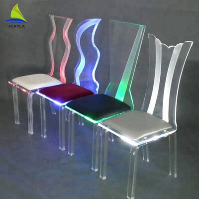 เฟอร์นิเจอร์คริลิคที่กำหนดเองที่แตกต่างกันพริตตี้สีสันเจ้าหญิงคริลิคเก้าอี้