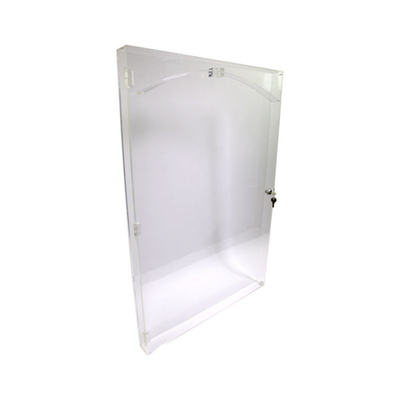 Custom Wall Mount Clear อะครีลิกกรณีจอแสดงผล Silk Screen Printing