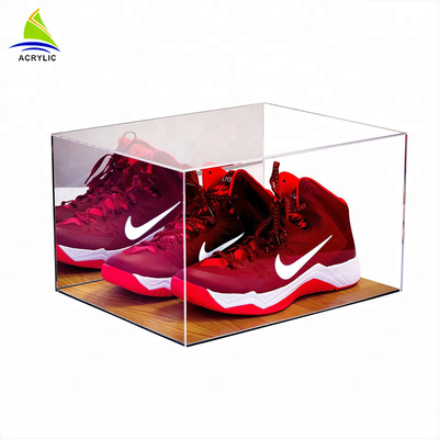 กล่องของขวัญคริลิคโปร่งใสกล่องรองเท้าอะครีลิก Plexiglass พร้อมฝาปิด