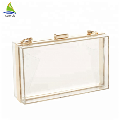 Professional Trendy คริลิคที่กำหนดเองครัชกระเป๋า 18 × 4.5 × 11 Cm Certification CE
