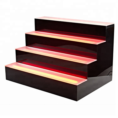 จอแสดงผล LED แบบใส 3 ขั้นตอนชั้นนำขายึดไวน์วางขวดไวน์
