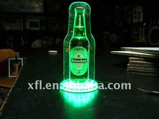 การออกแบบที่ทันสมัยล้างจอแสดงผล Led นำตู้แร็คขวดไวน์อะคริลิ