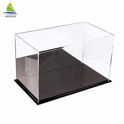 โชว์รูมอะคริลิคสแควร์โมเดิร์นแสดงกล่องเรียบคริลิคสำหรับ houseplant Box