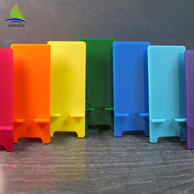 ร้านค้าคริลิคที่มีสีสันแสดง Perspex โทรศัพท์มือถือคริลิคแสดงผู้ถือ