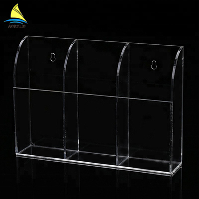 ผนังติดตั้งร้านขายคริลิคแสดงตู้โทรศัพท์มือถือจัดเก็บกล่องยืน Plexiglass
