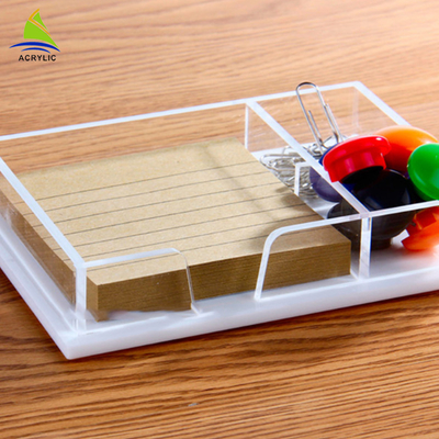 ล้าง Acrylic Shop แสดง Plexiglass จัดเก็บข้อมูลพาเลทถาดอคิลิค Office Organizer