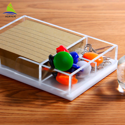 ล้าง Acrylic Shop แสดง Plexiglass จัดเก็บข้อมูลพาเลทถาดอคิลิค Office Organizer
