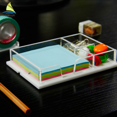 ล้าง Acrylic Shop แสดง Plexiglass จัดเก็บข้อมูลพาเลทถาดอคิลิค Office Organizer