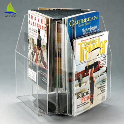กระเป๋าใส่นามบัตรอะคริลิคใส A4 A5 Countertop Brochure