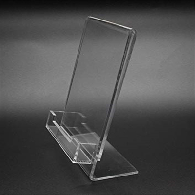 5 &quot;X 7&quot; Lucite ลูกแก้วคริลิคเป๋แทรกผู้ถือป้ายที่มีกระเป๋านามบัตร